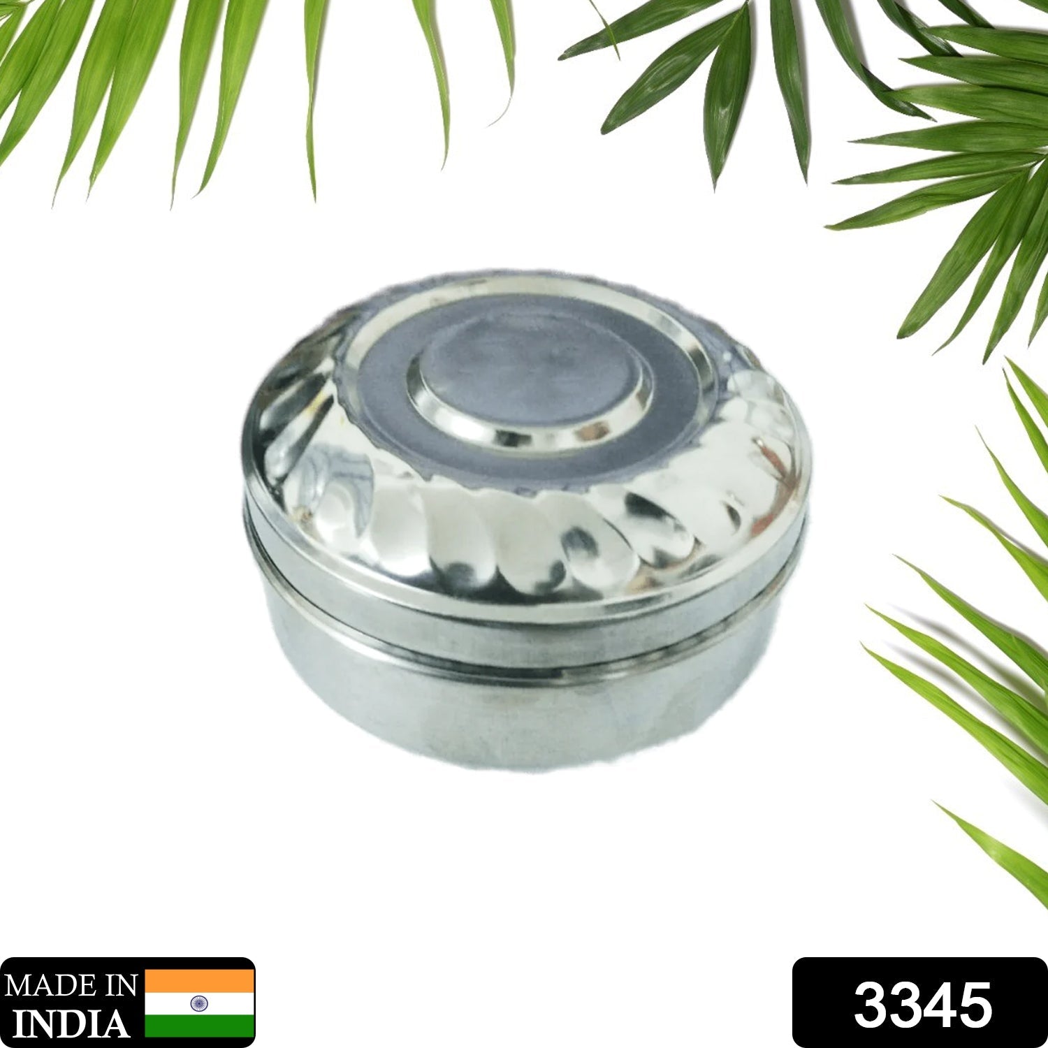3345 Multi-Purpose Stainless Steel Round Shape Tiffin Box - Small Gift for Baby Girl and Baby Boy For Office, School/Tuition/ Picnic (Small) 3345 Multi-Purpose Stainless Steel Round Shape Tiffin Box - Small Gift for Baby Girl and Baby Boy For Office, School/Tuition/ Picnic (Small)